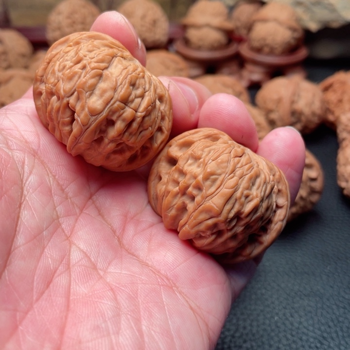 文玩核桃把件39全品山地磨盘