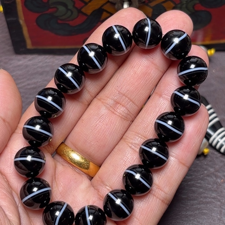 玻璃颈饰藏传喜马拉雅