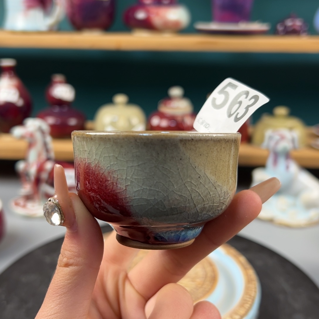 瓷片全品无暇主人杯纯手工