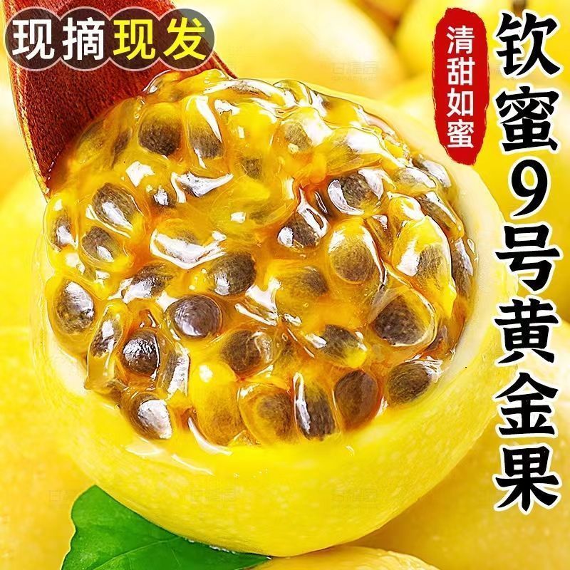 【正宗】钦蜜九号百香果新鲜现摘当季水果香甜多汁5斤净重产地直发