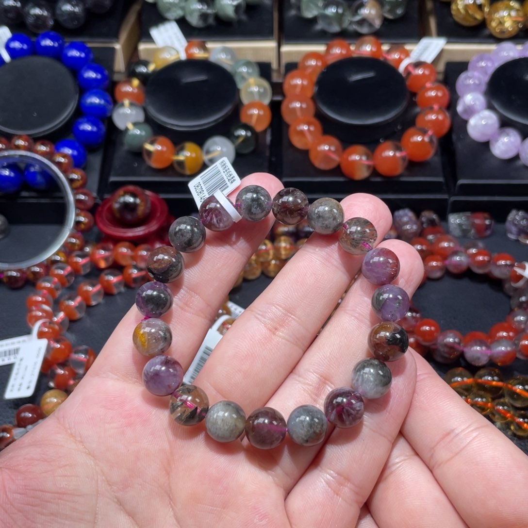 水晶手串未镶嵌极光23