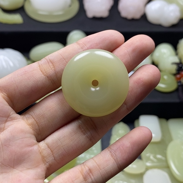 完全开放青色扣子30mm