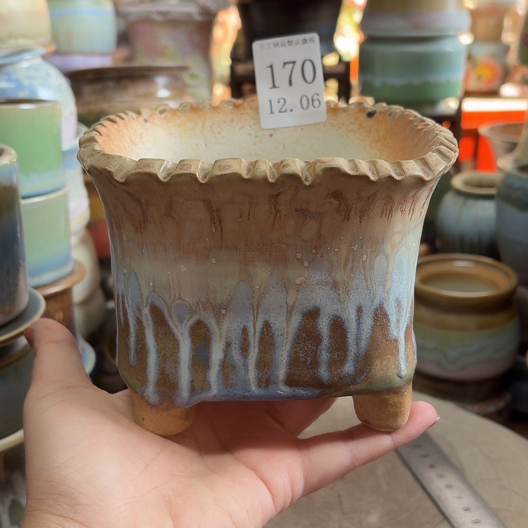 瓷片景德镇陶瓷手工制作口12高10