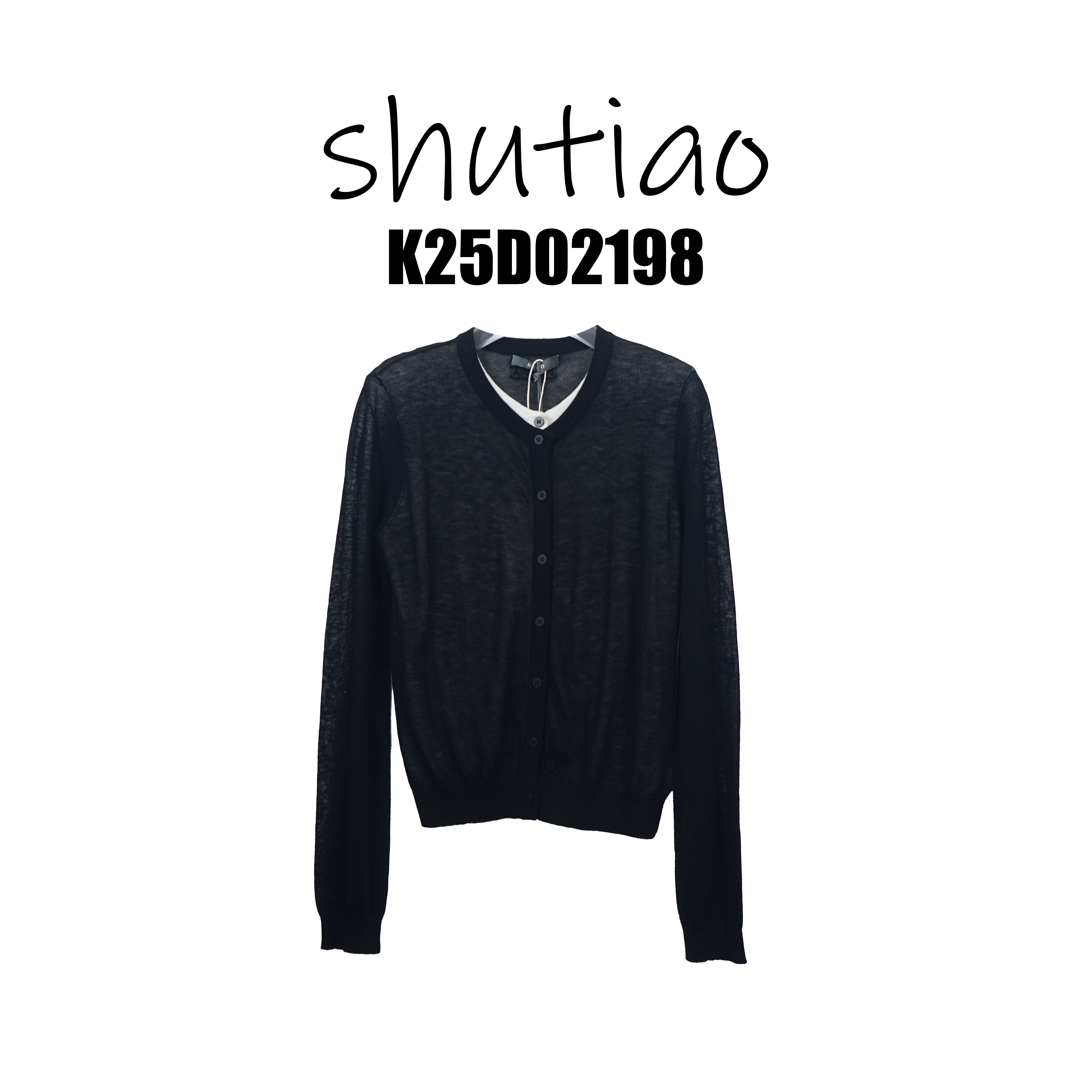 【SHUTIAO】2025夏季：新款小众设计款开衫K25D02198