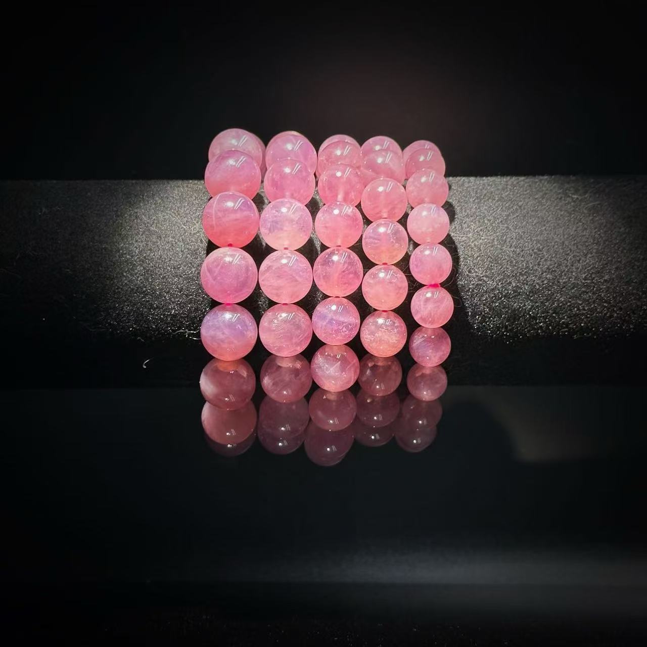 【缪老师严选】SJ1630 5a级/满肉马粉/粉晶手链 多样性发其一