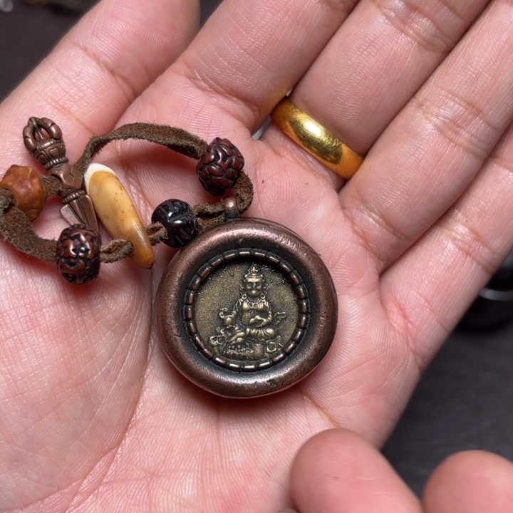 颈饰玻璃藏传喜马拉雅