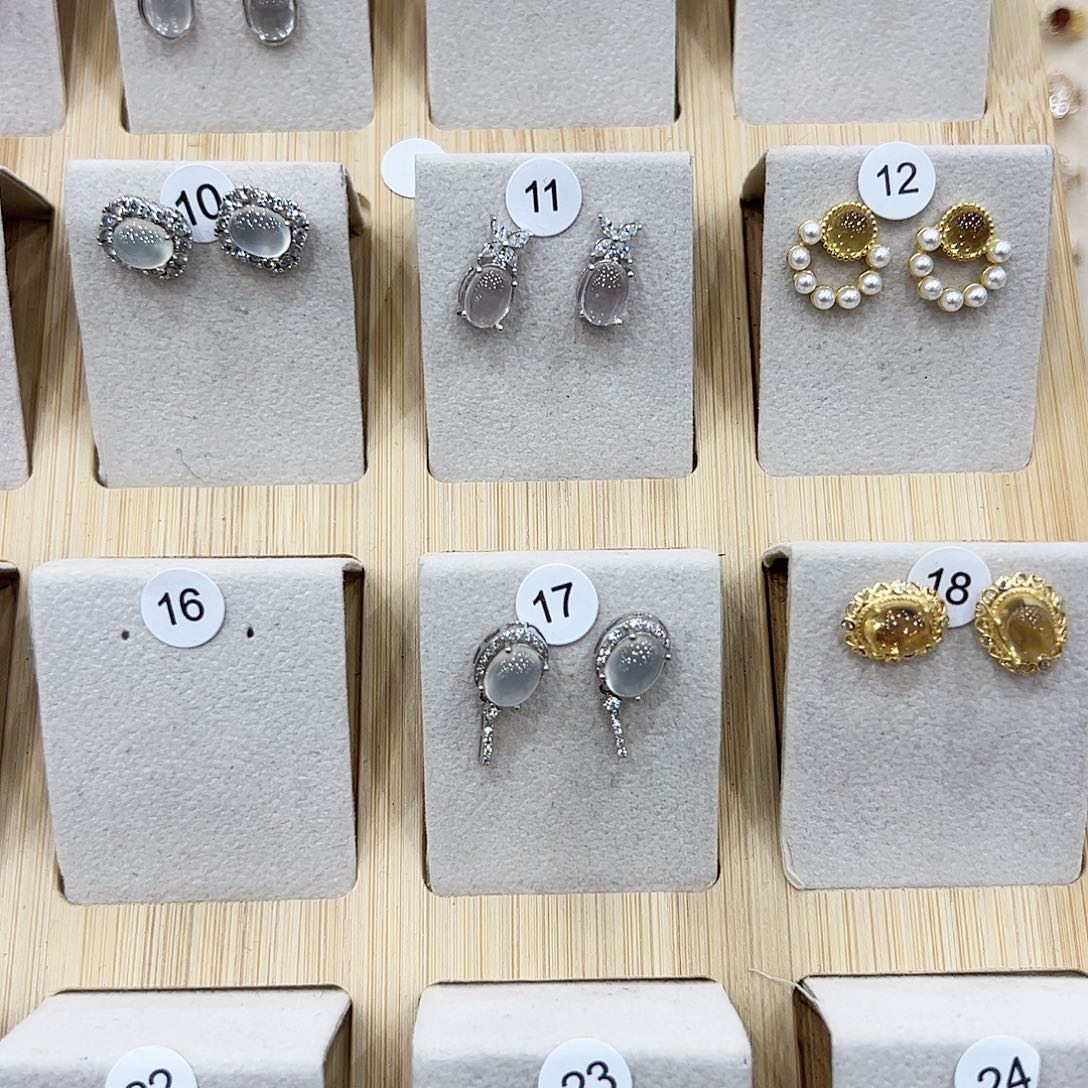 石榴石戒指银S925镶嵌