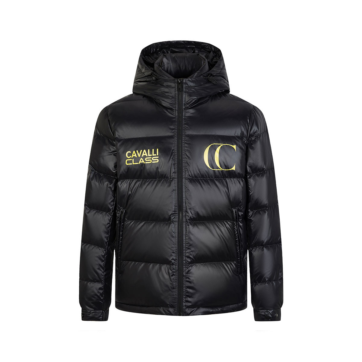 Cavalli Class品牌经典冬装保暖宽松连帽男式羽绒服CFC205