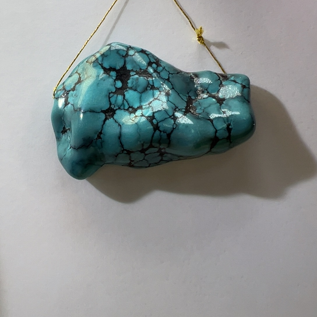 绿松石未镶嵌挂件