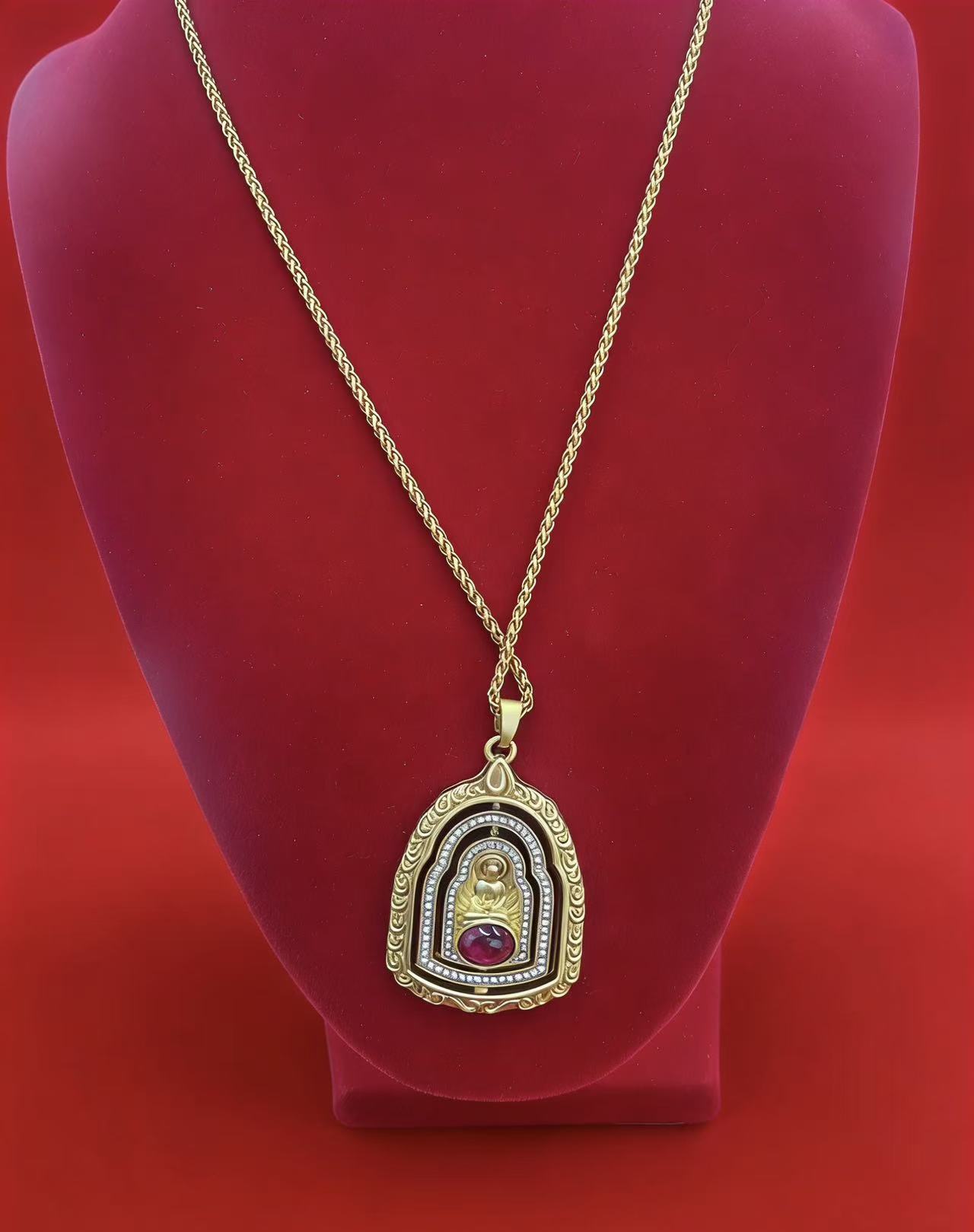 培育红宝石【周小年专属】观音吊坠