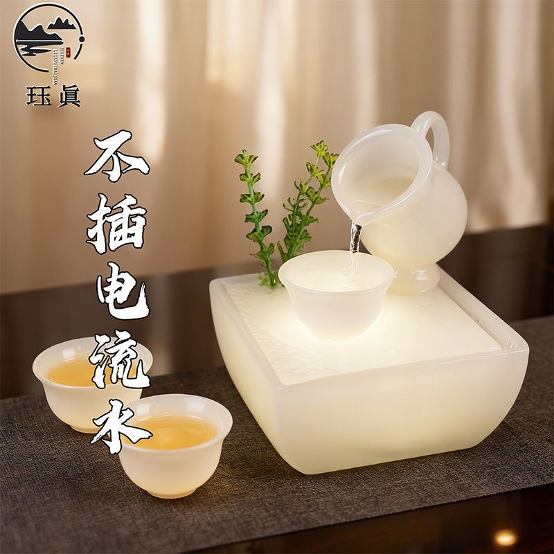 水循环客厅家用加湿五行补水玄关招财装饰品