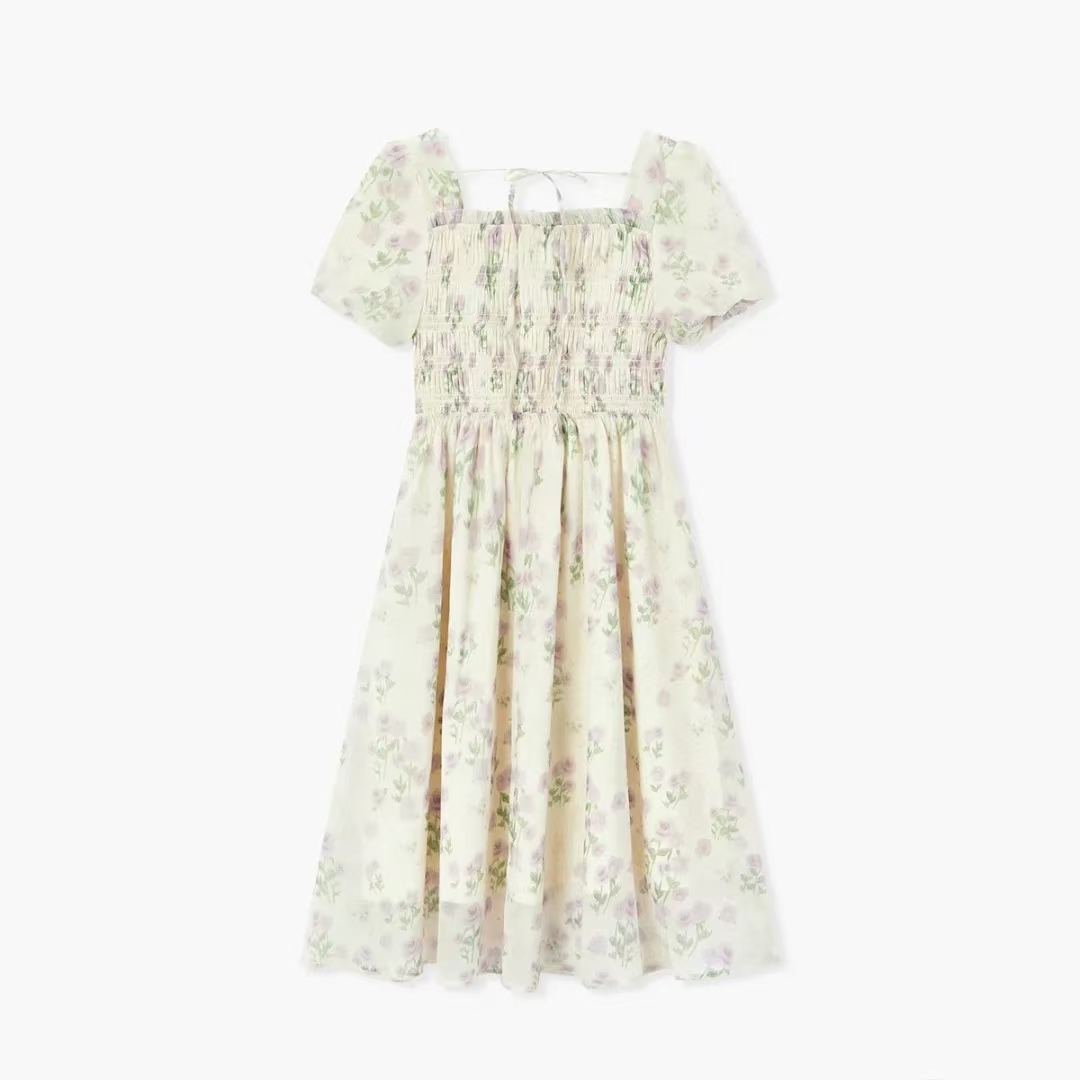 承美女装搭配样衣尾货默认瑕疵显瘦碎花夏季法式