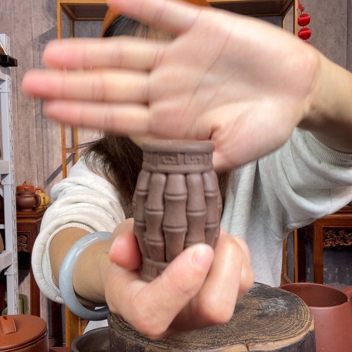 茶杯紫砂原矿紫砂杯