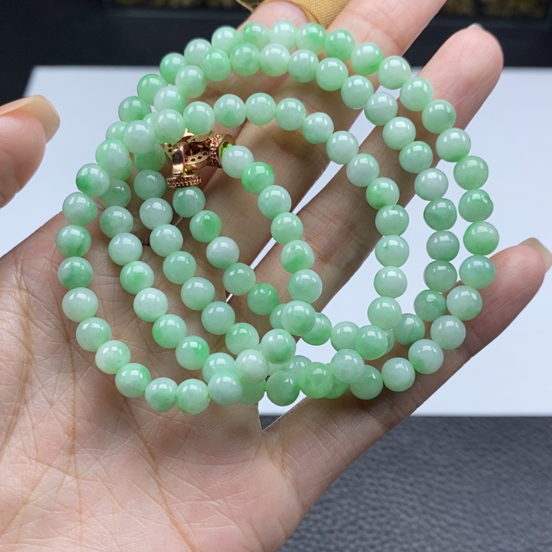 翡翠手链未镶嵌手串