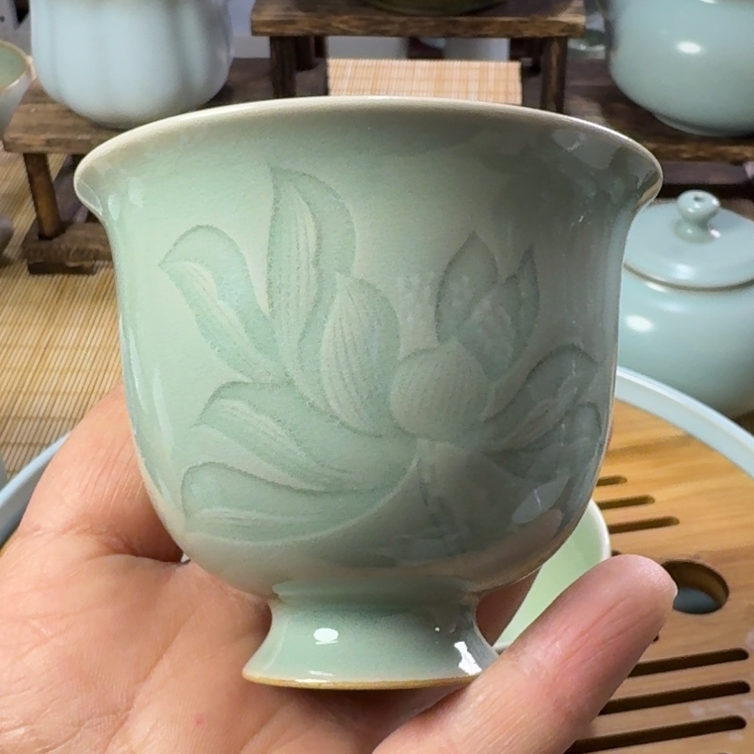 咖****糖汝州原矿汝瓷全品手工杯子