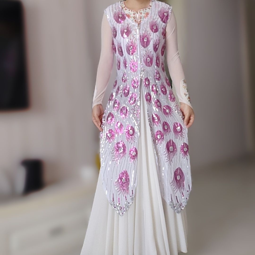 新疆民族新款亮片凤尾长恰袢民族风外套中长款外搭女款马甲爆款