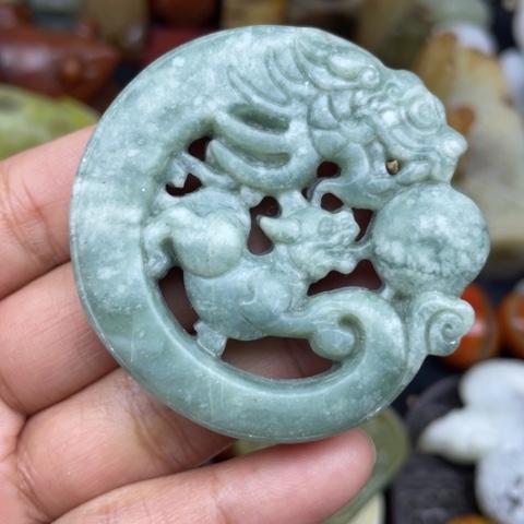 蛇纹石玉未镶嵌颈饰109