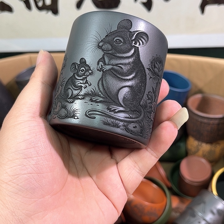茶杯紫砂全手工紫砂主人杯