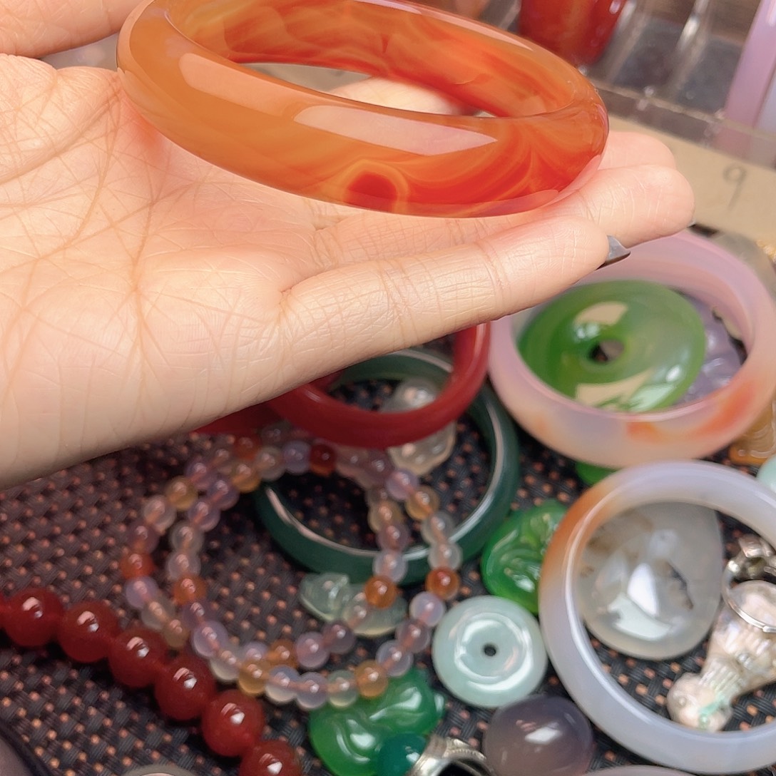 玛瑙/玉髓合金手镯