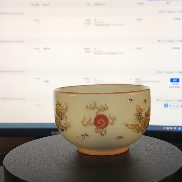 龙凤变色杯遇热变色