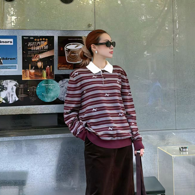 mithworld撞色领提花POLO衫