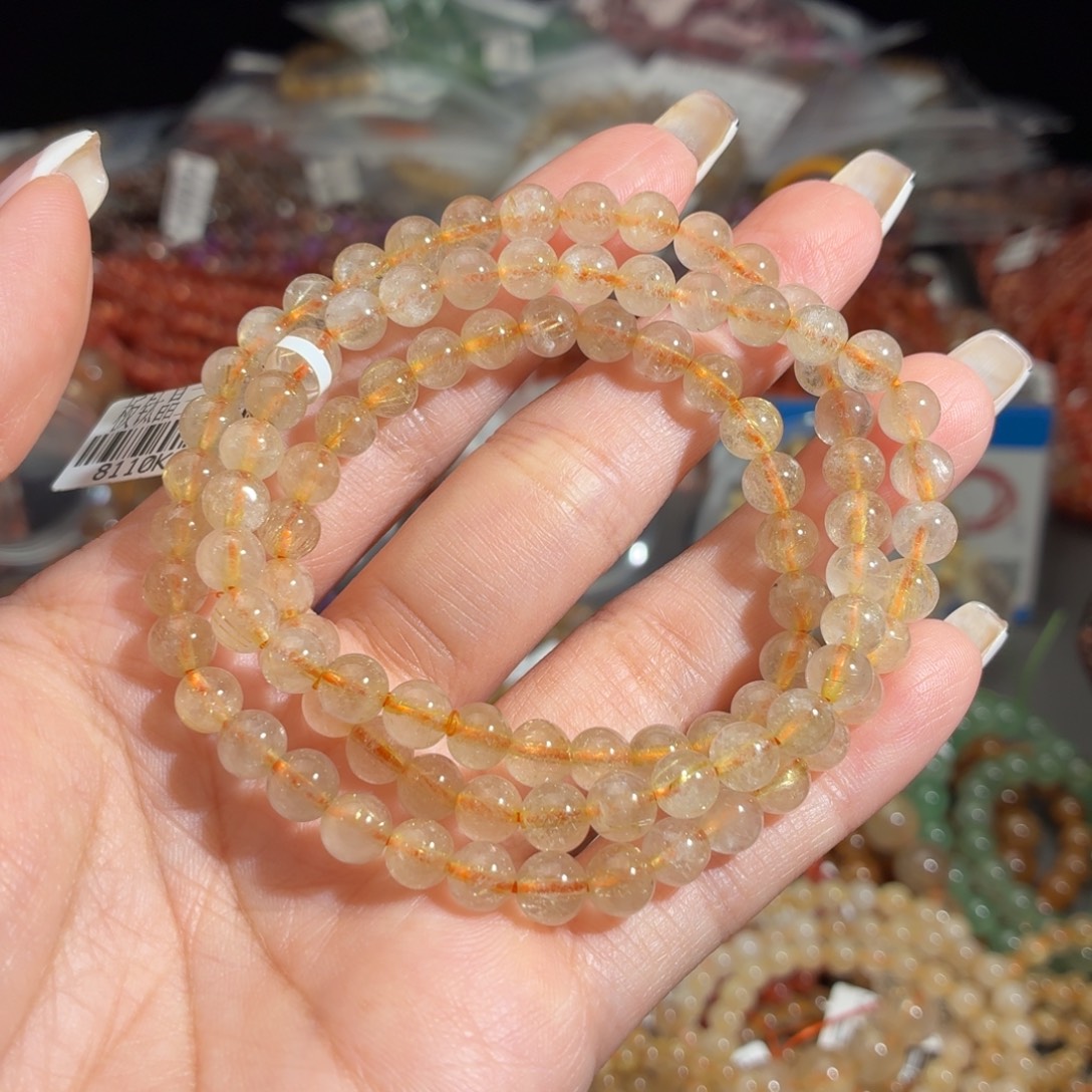 手链未镶嵌水晶金发晶卡6