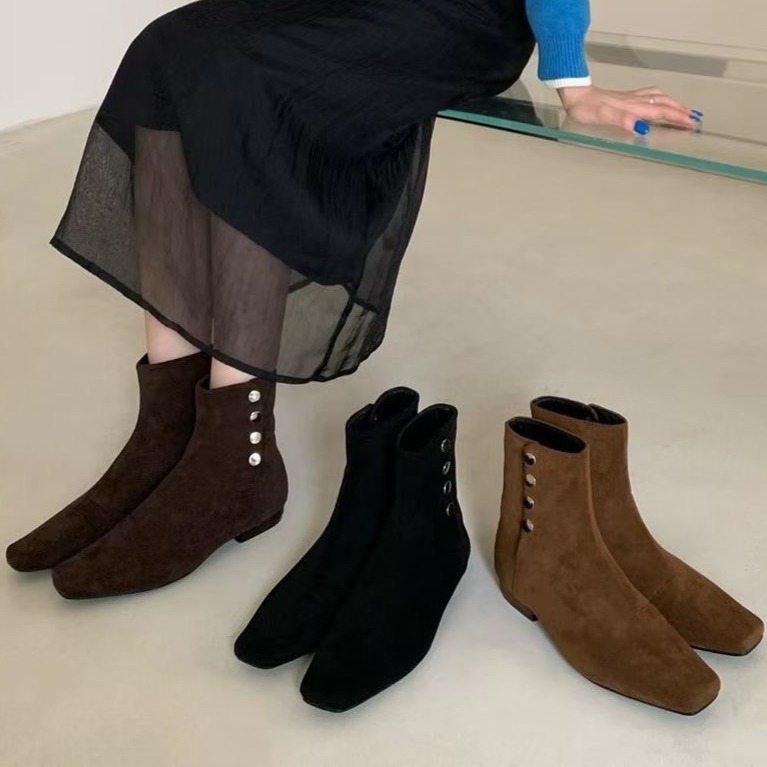 555-5时尚百搭气质爆款秋季新款日常女靴短靴