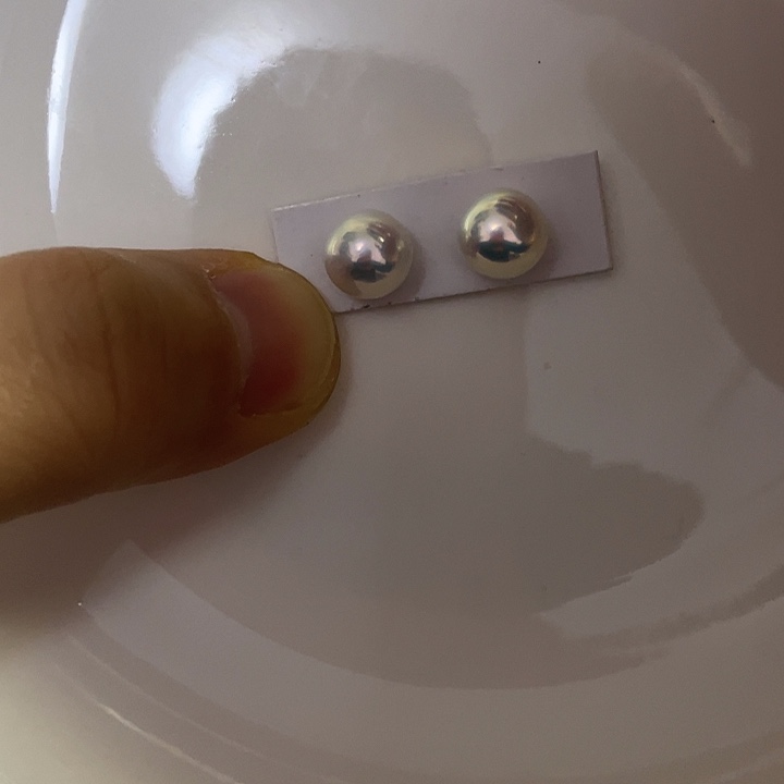 银S925镶嵌耳饰淡水珍珠