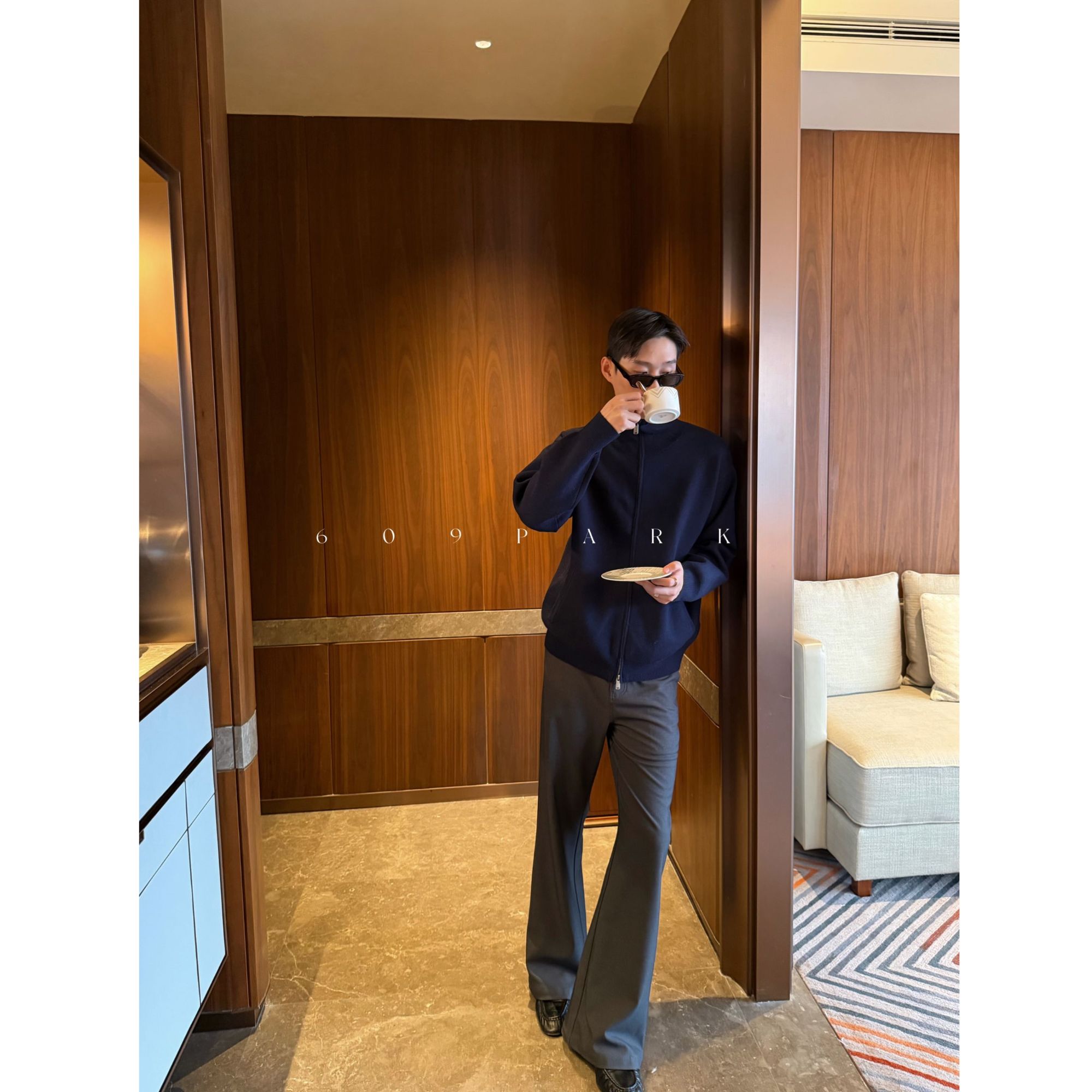 609PARK Dressed to kill秋冬磨毛微喇西裤 2940