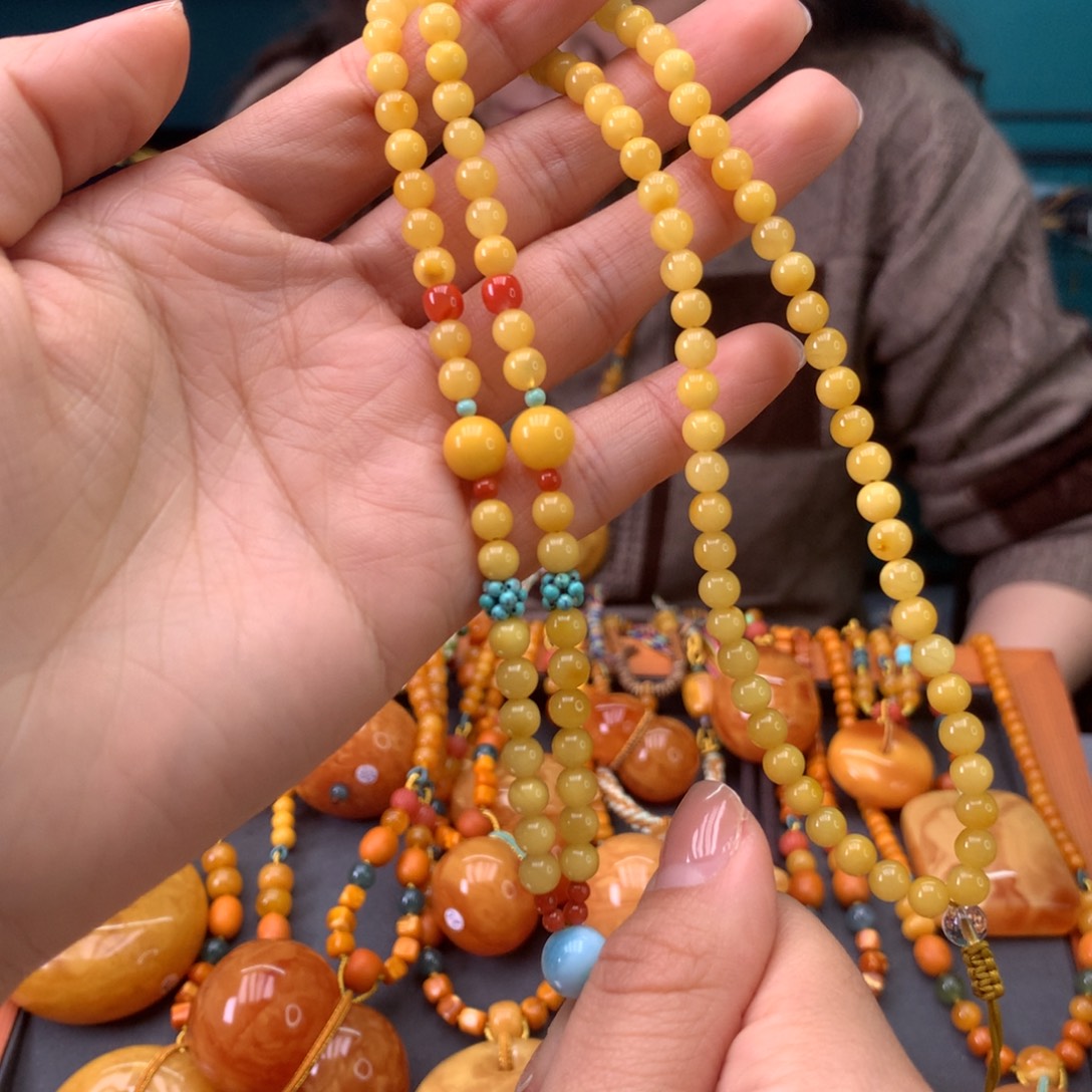 蜜蜡未镶嵌裸石蜜蜡挂链