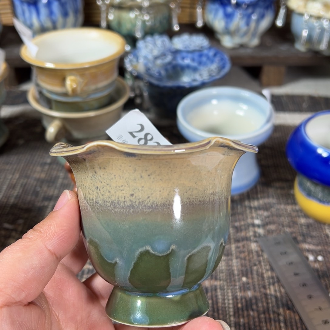 红陶景德镇手工花盆