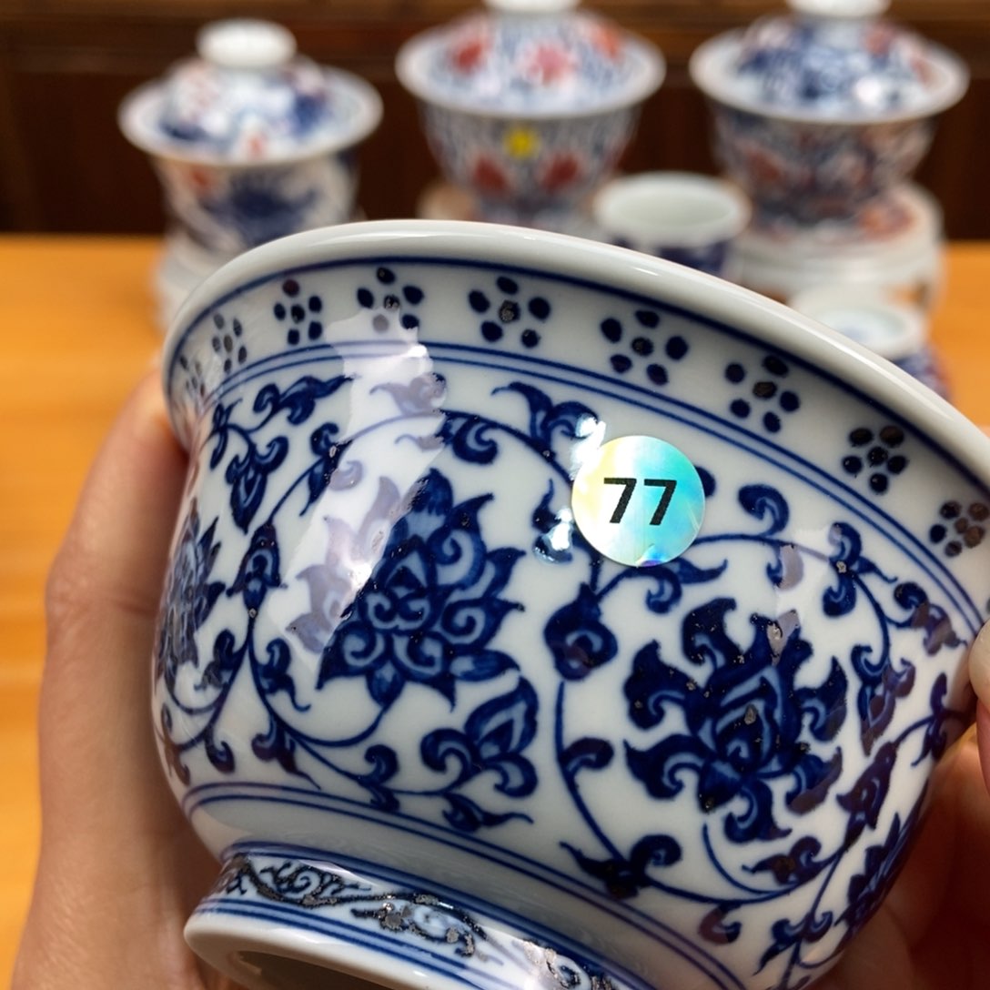 手绘现代茶具非古董