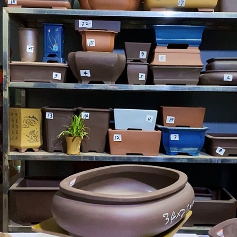 红陶宜兴紫砂花盆