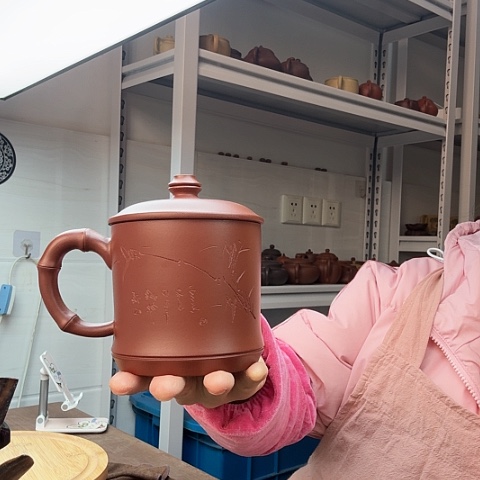 朱泥盖杯盖杯盖杯