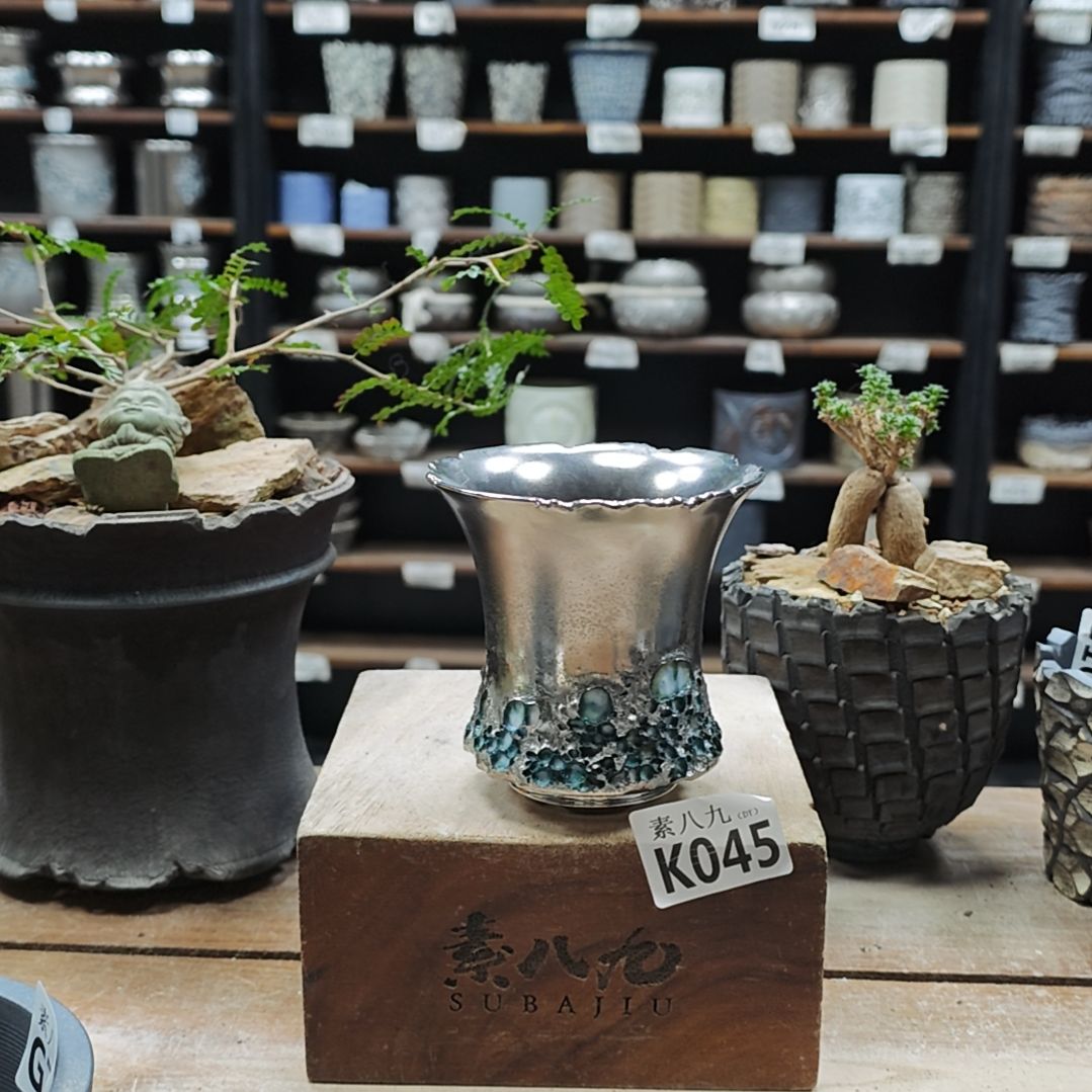 陶瓷素八九陶瓷内口9.5高9.5