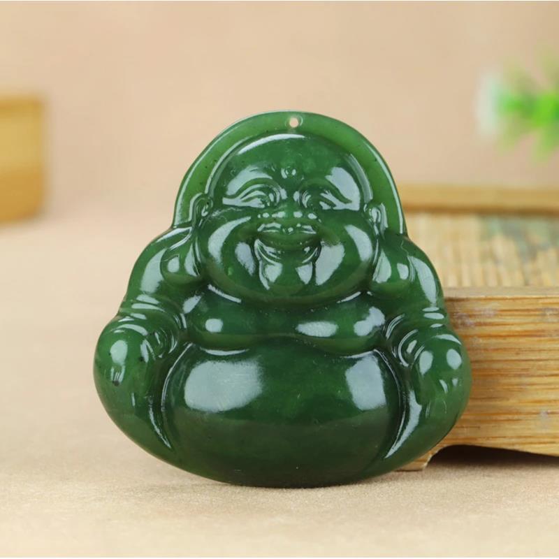 【菠菜绿佛公吊坠】门店新货大佛公 35mm 门店 AAAAA（带绳）