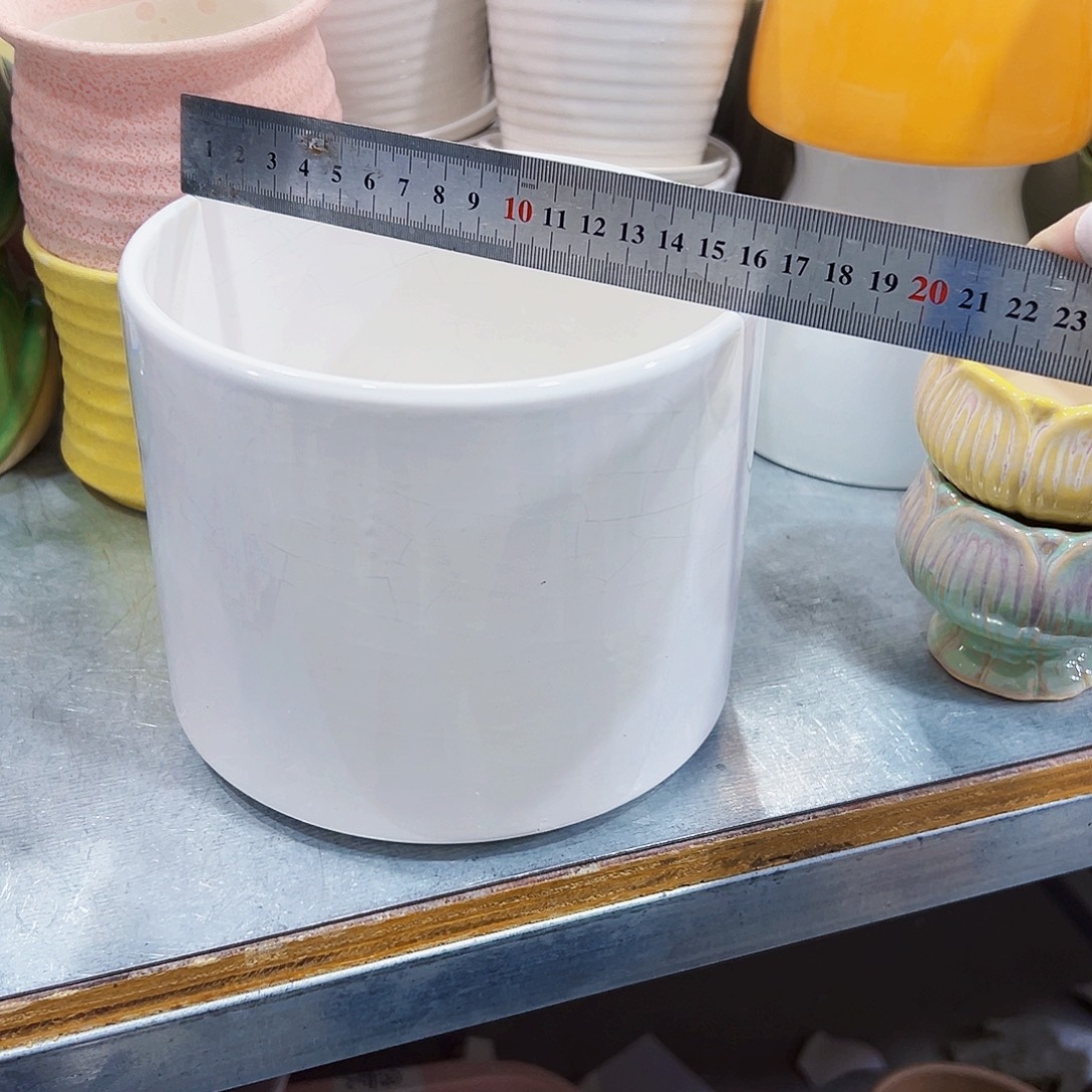 有孔，外贸尾单陶瓷花盆凑单10米包邮