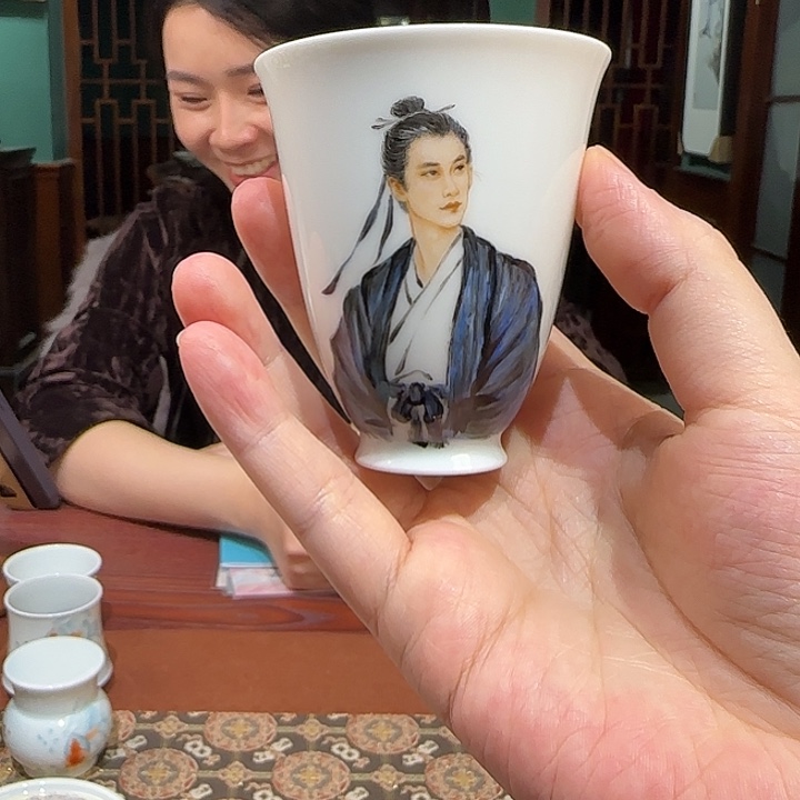 瓷片陶瓷艺术 陶瓷手绘