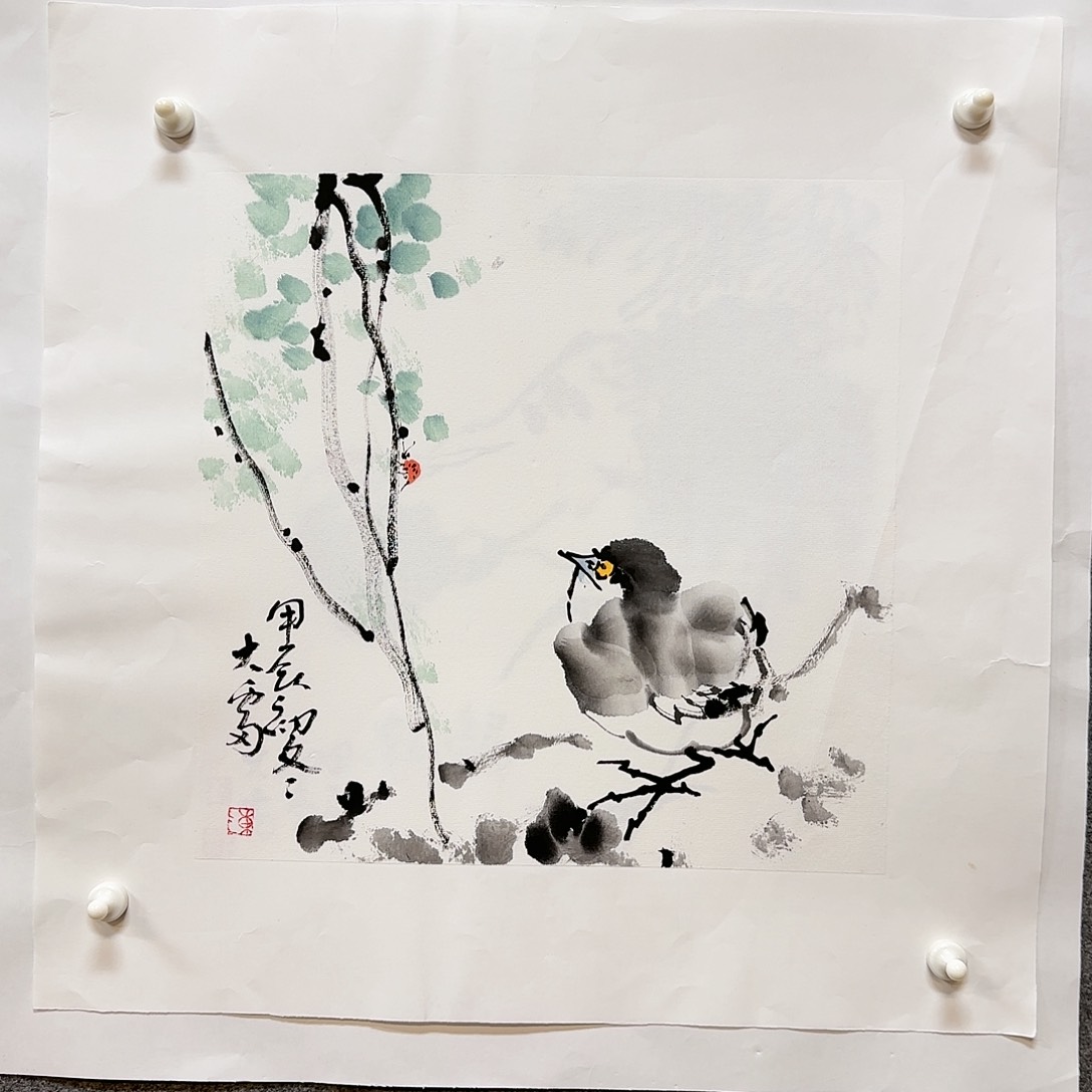 国画大雷老师手绘作品