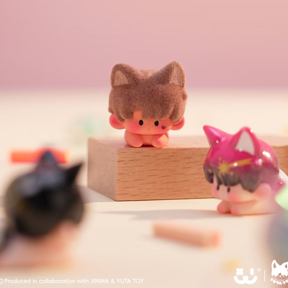 【拆盒】喜玩&YUTA联名款小狐狸趴趴崽幼稚园萌粒潮玩盲袋