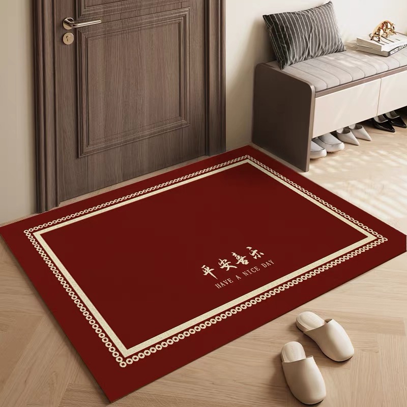 印象【纳福】亚麻抗脏降尘防滑入户门地垫地毯耐脏防滑脚垫