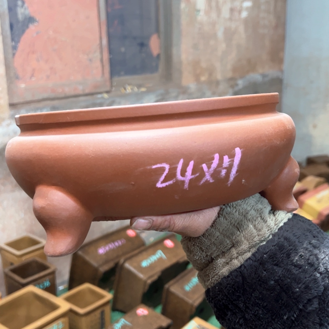 紫砂花盆紫砂花盆