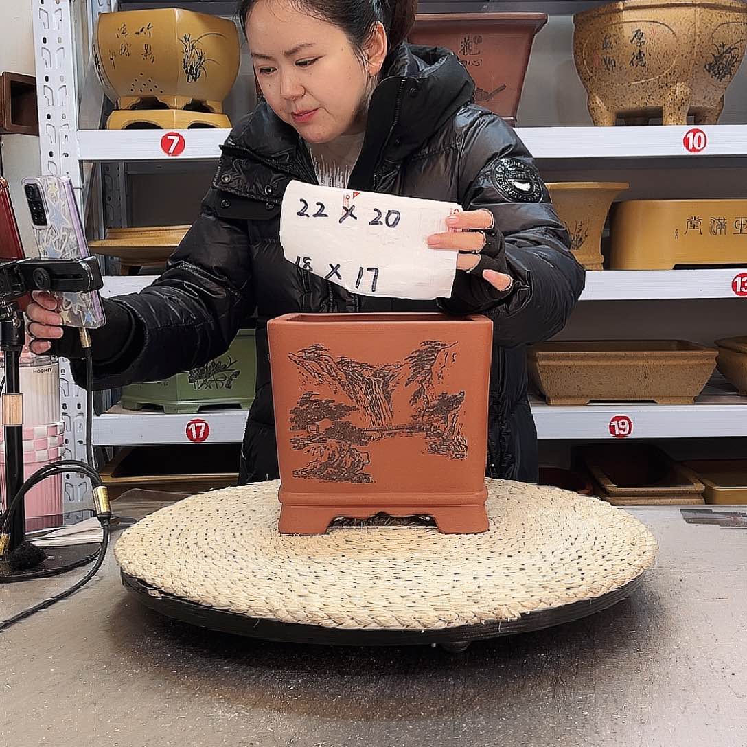 紫砂花盆紫砂花盆