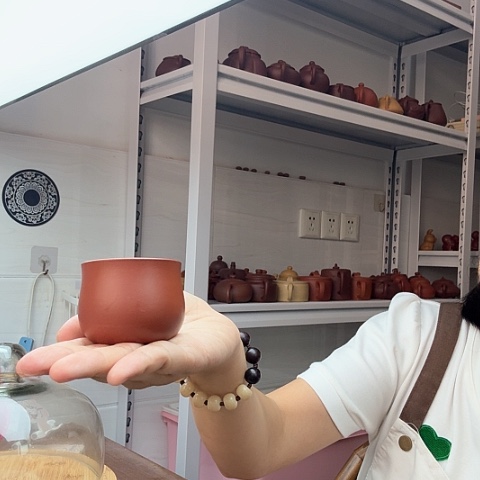 朱泥茶案主人杯主人杯