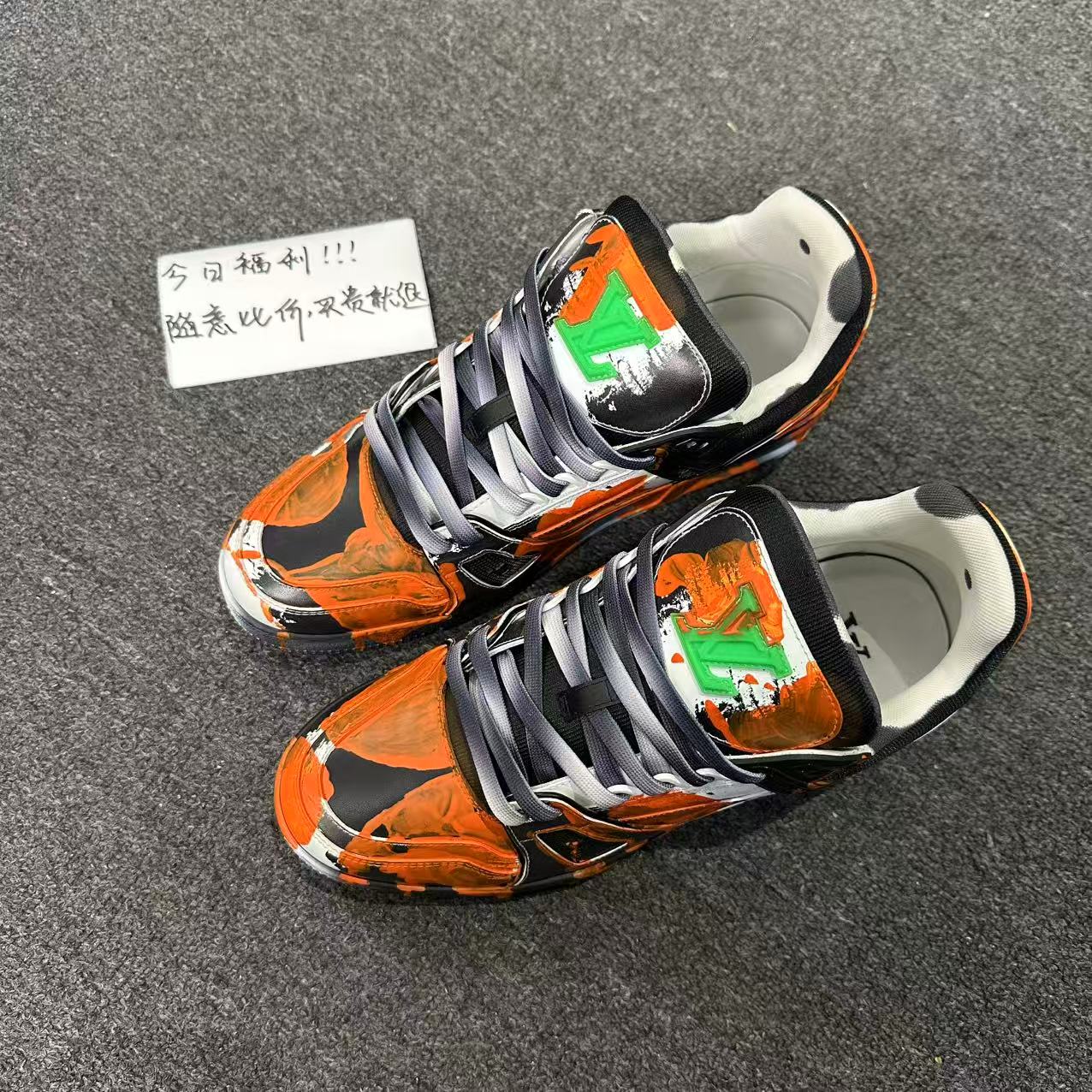 99新 LouisVuitton/路易威登 【今日捡漏】涂鸦联名trainer奢鞋