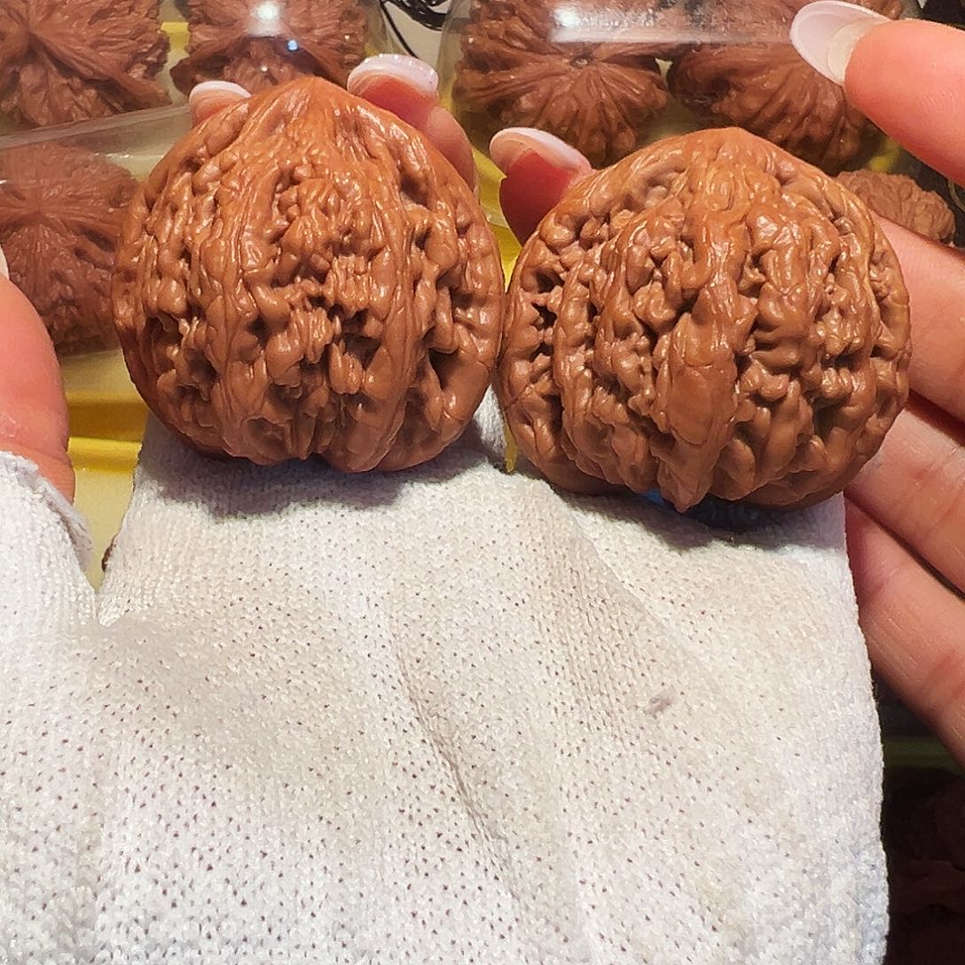 ༺***༻文玩核桃吊坠45蓟县虎头王