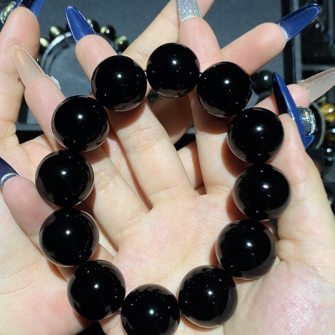 常***虹黑曜岩未镶嵌手链