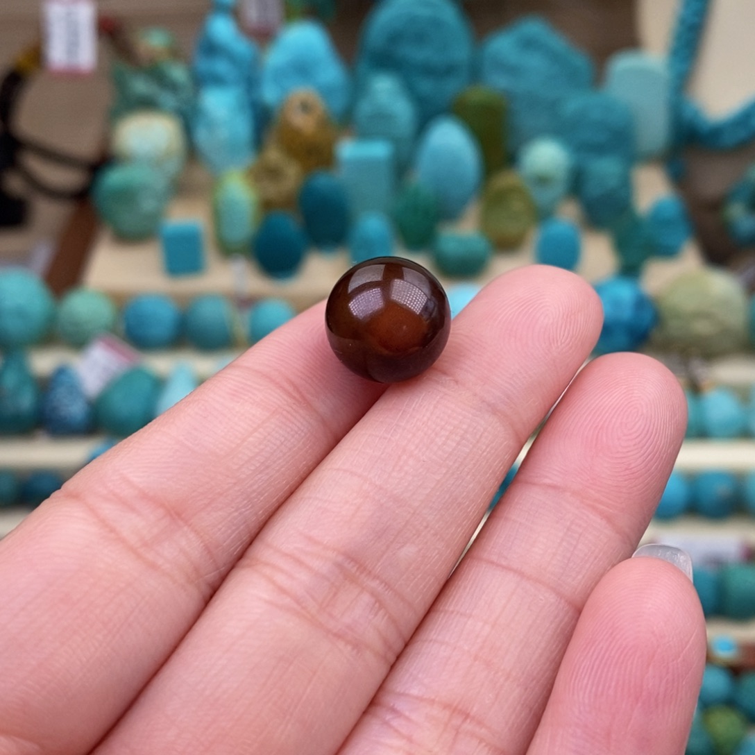 绿松石珠宝奇石未镶嵌12mm