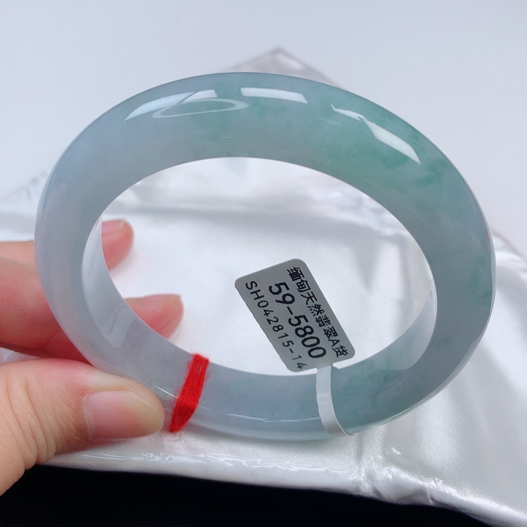 未镶嵌手镯翡翠59正圈