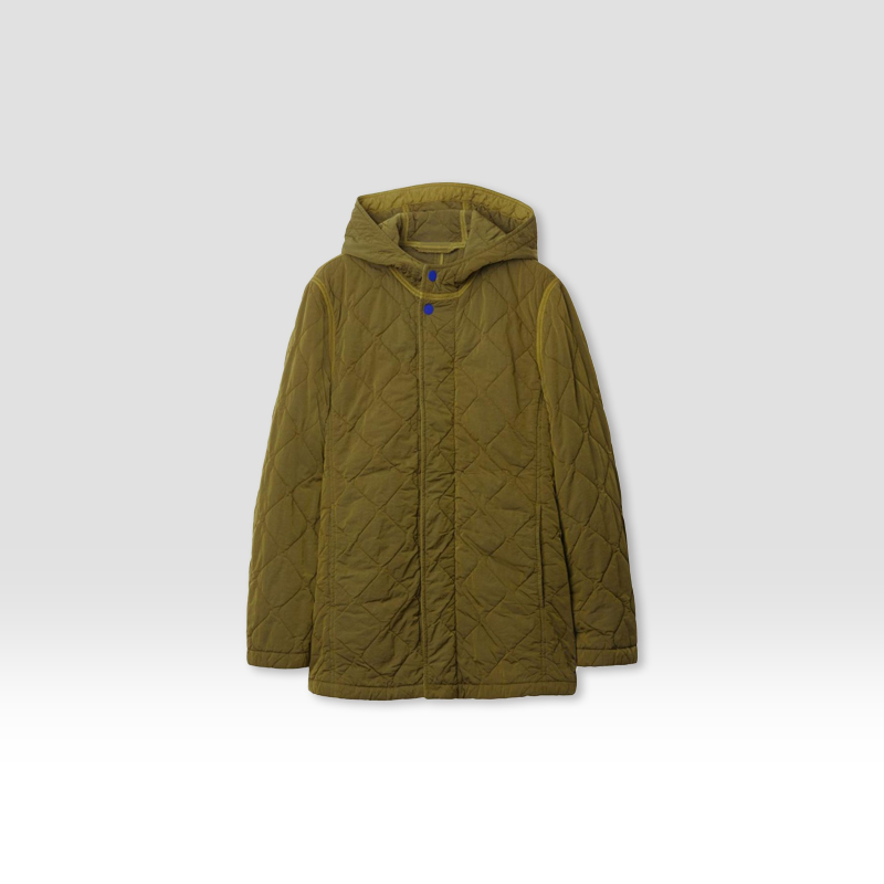 DRH原厂孤品特价清！拍完则无！衔缝菱格双扣连帽外套 R660